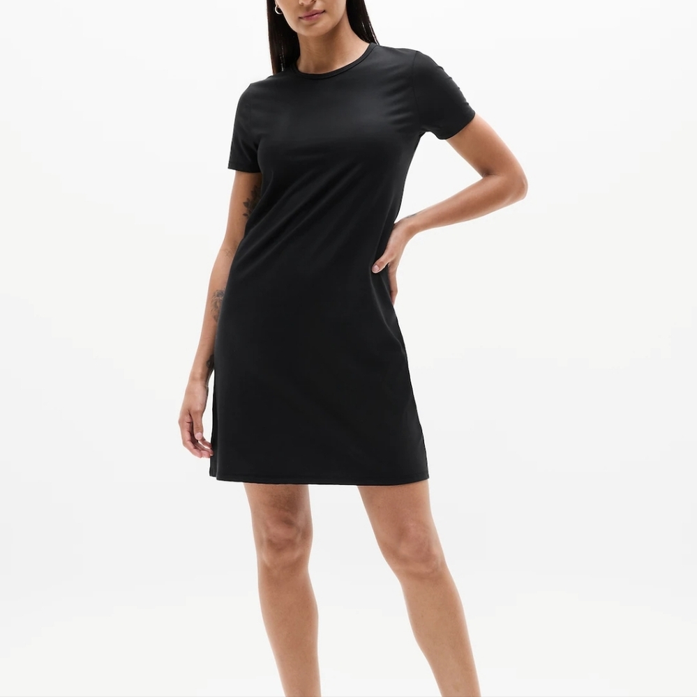 Athleta Black Essential Tee Dress